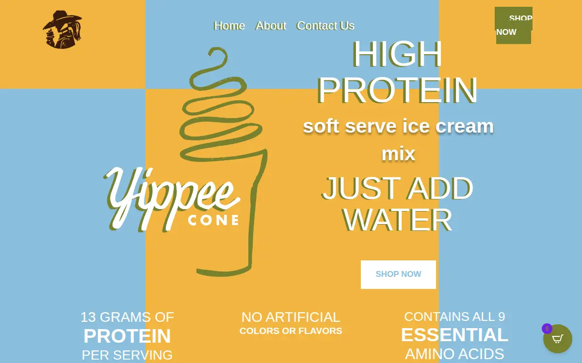 Homepage of Yippee Cone LLC