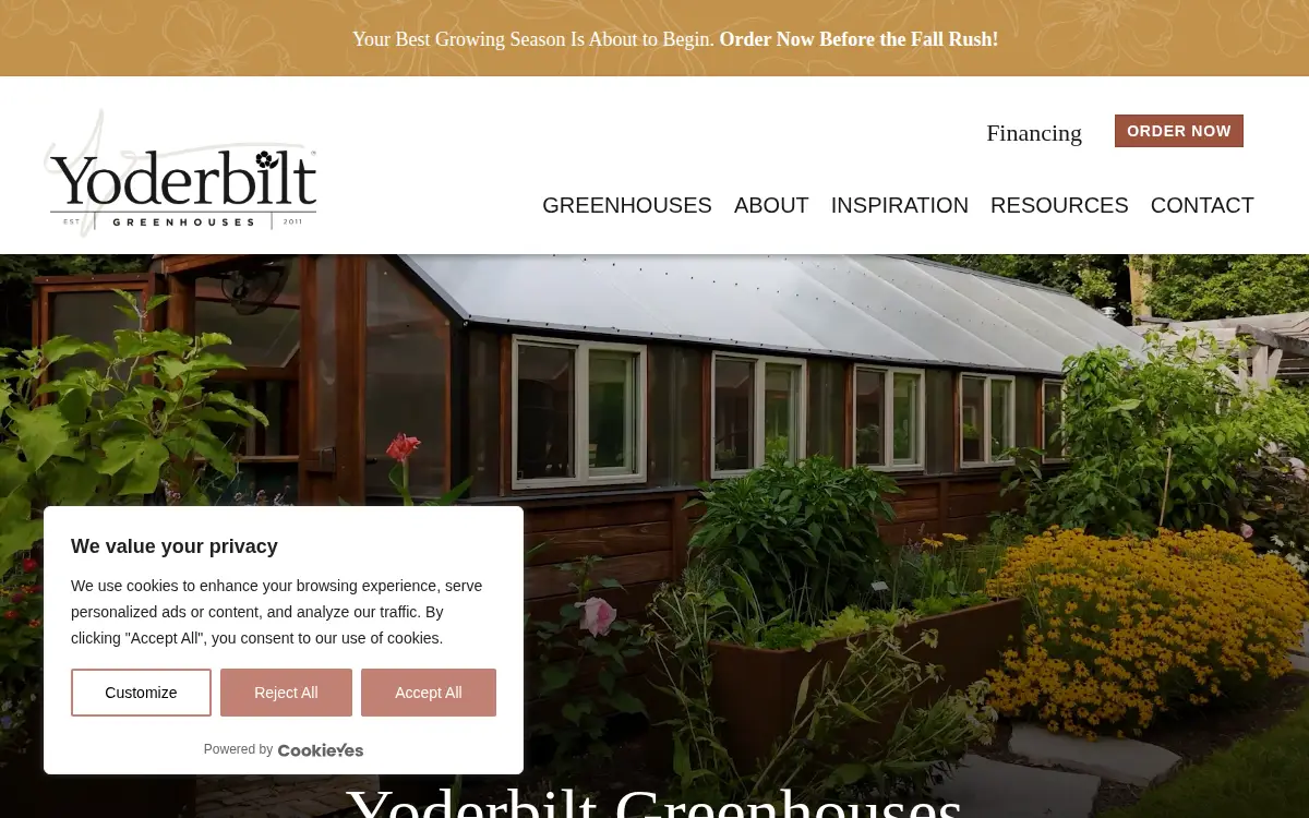 Homepage of Yoderbilt, LLC
