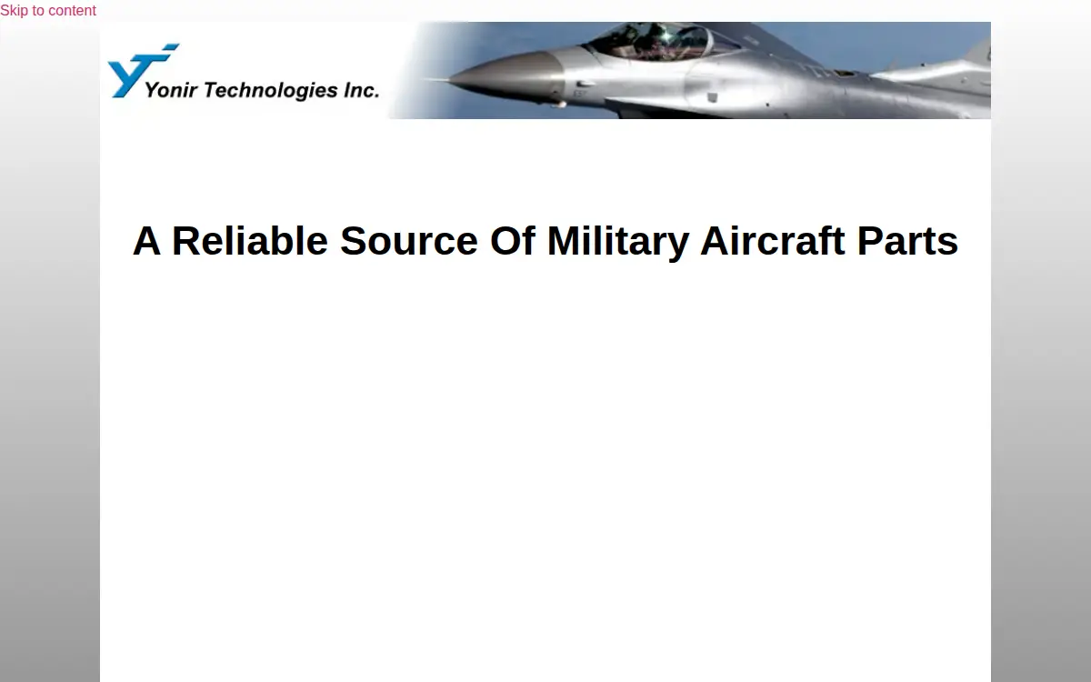 Homepage of Yonir Technologies, INC.