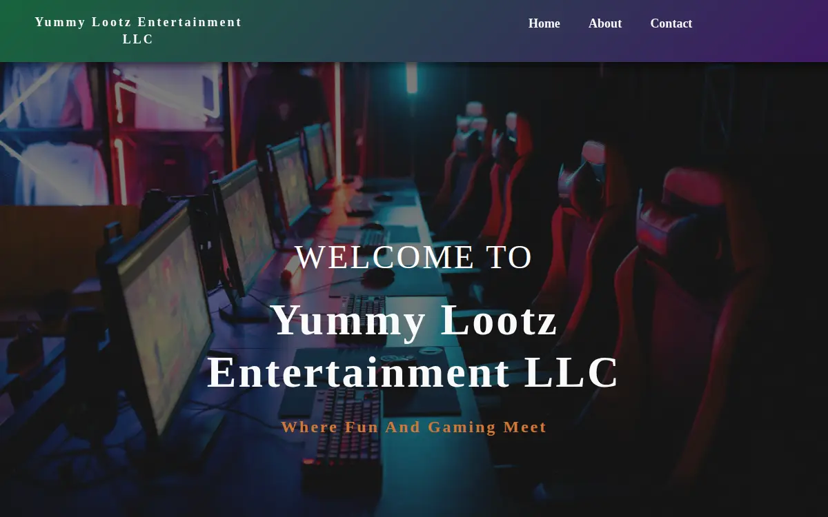 Homepage of Yummy Lootz Entertainment LLC