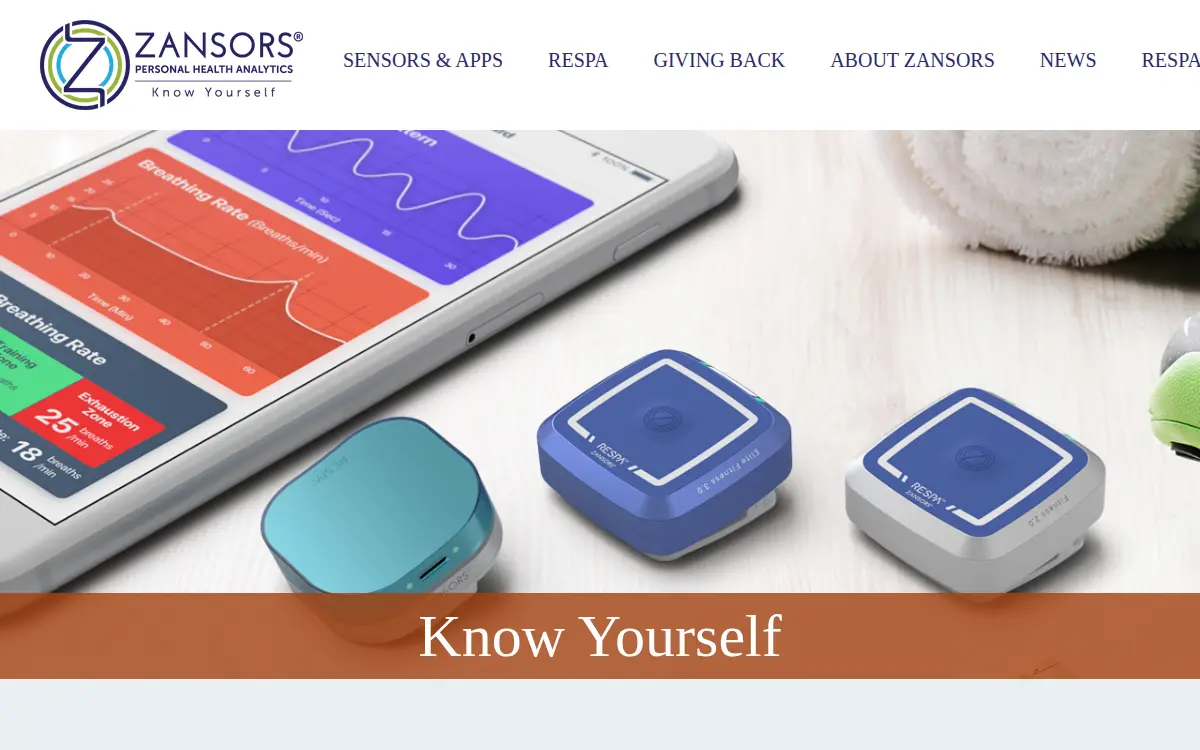 Homepage of Zansors LLC