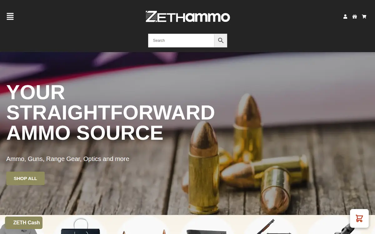 Homepage of Zethra LLC