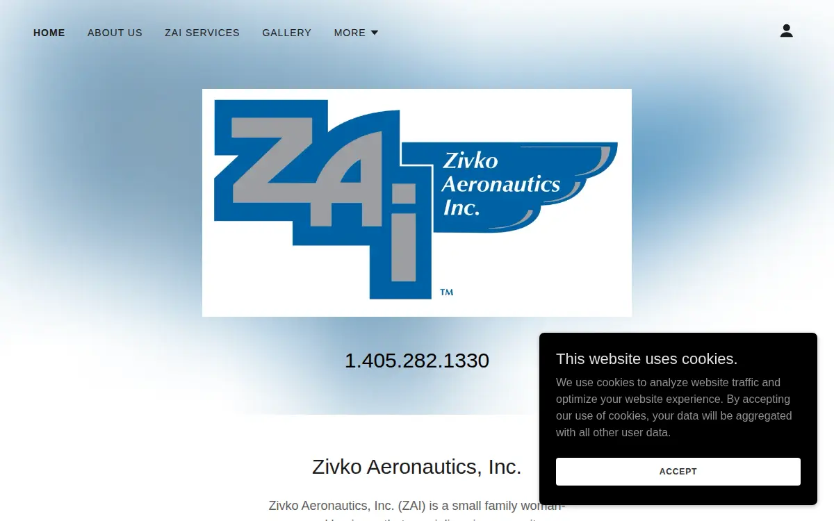 Homepage of Zivko Aeronautics INC