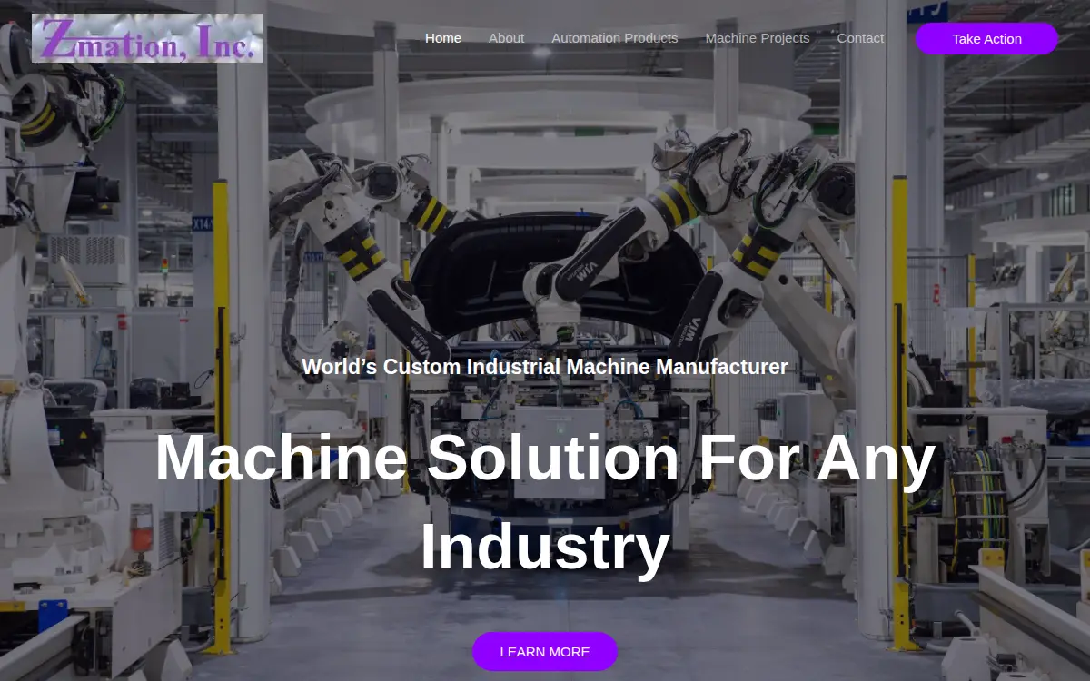 Homepage of Zmation, INC.