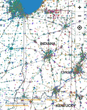 Map of United States manufacturing facilities
