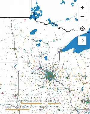 Map of United States manufacturing facilities