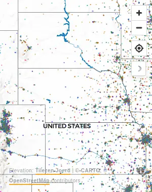 Map of United States manufacturing facilities
