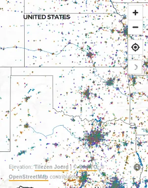 Map of United States manufacturing facilities