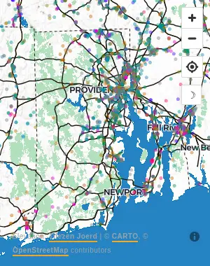 Map of United States manufacturing facilities